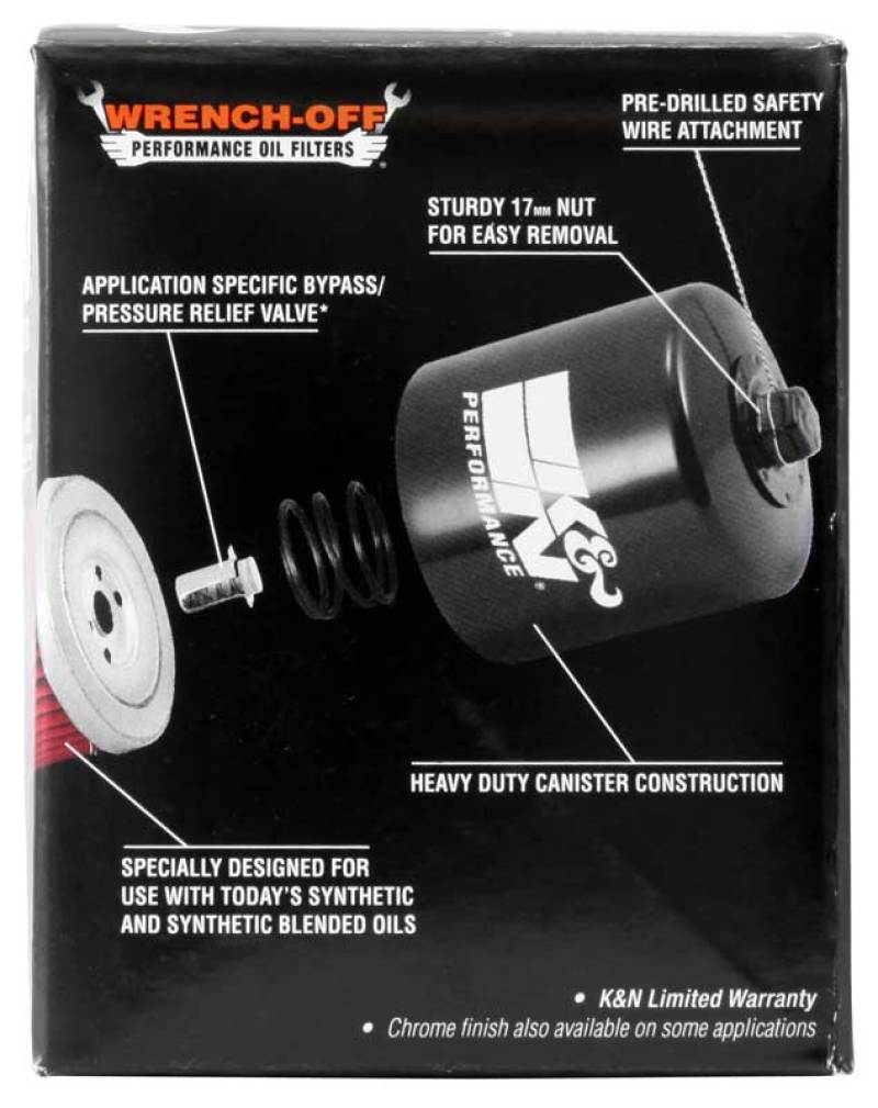 K&N Engineering KN-177 Premium Oil Filter for Buell Powersports Vehicles