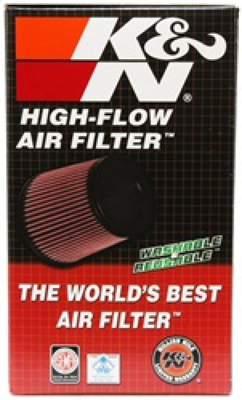 K&N Engineering Universal Rubber Air Filter Round with 3.5-inch Flange ID, 5-inch Outer Diameter, and 8.5-inch Height
