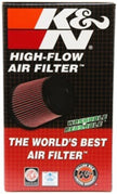 K&N Engineering Universal Chrome Air Filter - 4 Inch Flanged, 5 3/8 Inch Bottom, 4 1/2 Inch Top, 8 Inch Height