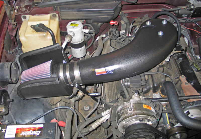 K&N Engineering 57-3027 High-Flow Cold Air Intake Kit for 1988-1995 GMC C/K Pickups with V8-7.4L Engine