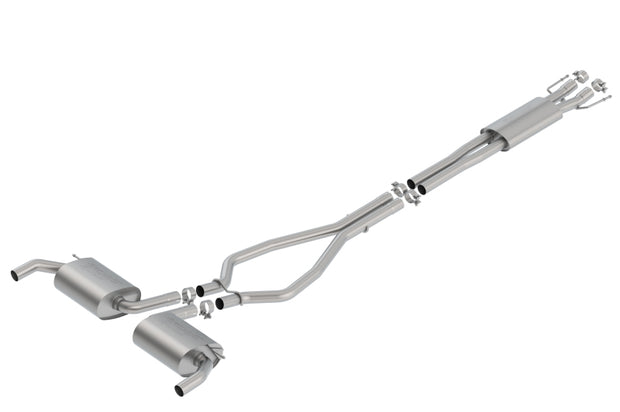Borla S-Type Cat-Back Exhaust System for 2019-2023 Ford Edge ST 2.7L V6 with Factory Tips