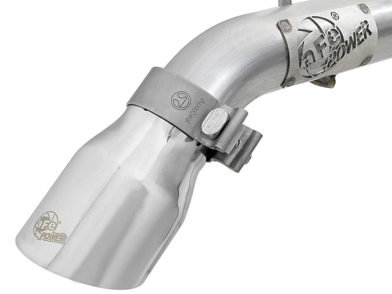 aFe Mach Force-Xp Axle-Back Exhaust System with Polished Tip for Jeep Wrangler JL 2018-2020