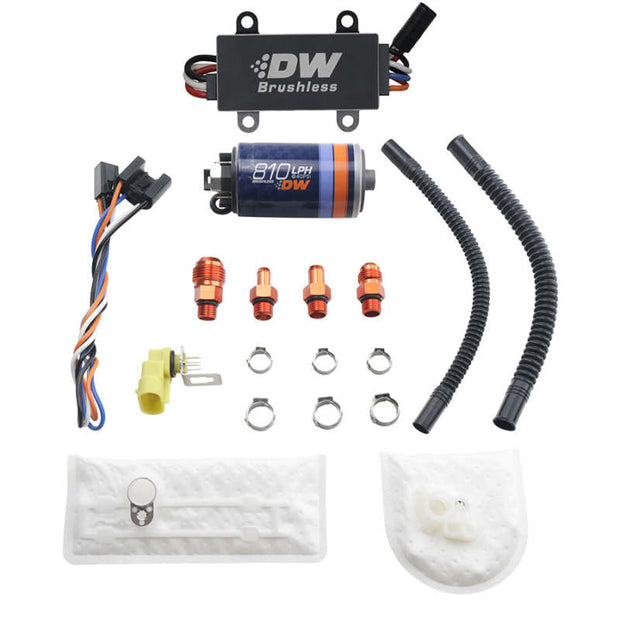 DeatschWerks DW810 Brushless 810 LPH In-Tank Fuel Pump with Dual Speed Controller and Installation Kit