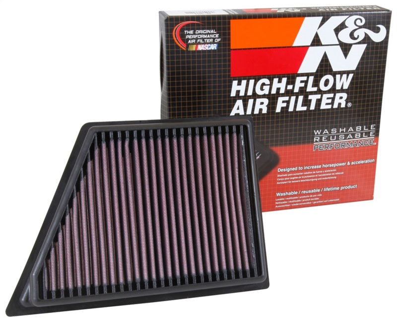 K&N Engineering 33-5054 High-Flow Drop-In Air Filter for 2016-2019 Cadillac CT6 V6 3.0L
