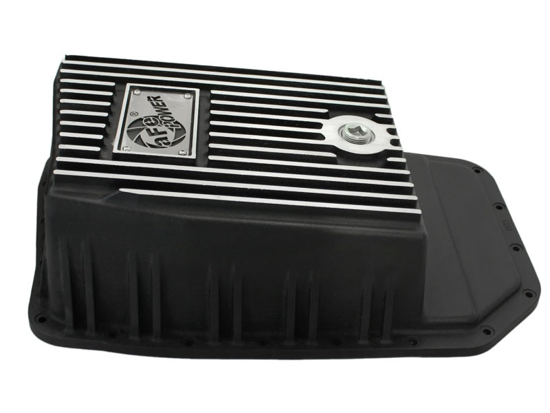 aFe Power Pro Series Transmission Pan for Ford F-150 (09-20) with Machined Fins and Magnetic Drain Plug