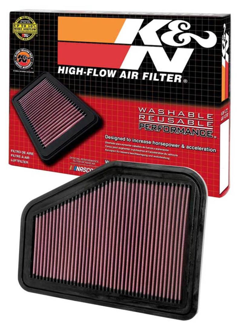 K&N Engineering 33-2919 High-Flow Drop-In Air Filter for Pontiac G8 and Chevrolet SS