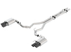 Borla ATAK Cat-Back Exhaust System for 2018-2023 Ford Mustang GT with Black Chrome Tips - Part #140746BC
