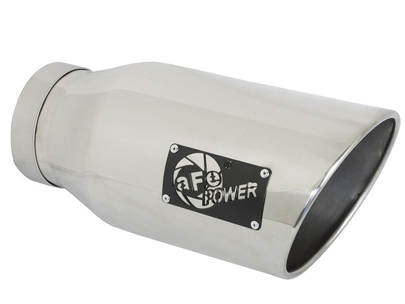 aFe ATLAS 5-Inch DPF-Back Aluminum Steel Exhaust System with Polished Tip for 2019-2020 Ram 2500 Diesel Trucks L6-6.7L (td)