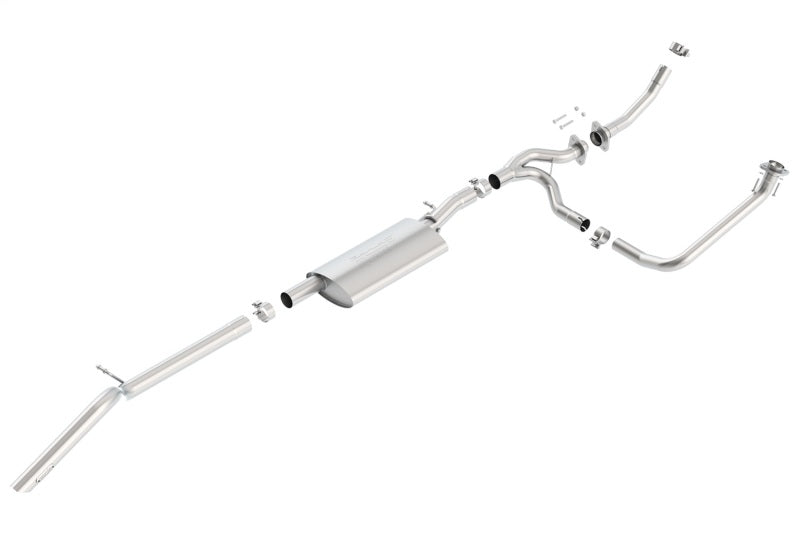Borla High Clearance Climber Exhaust System for 2012-2015 Jeep Wrangler JKU 3.6L V6 with Dual Left Rear Exit - Part #140634
