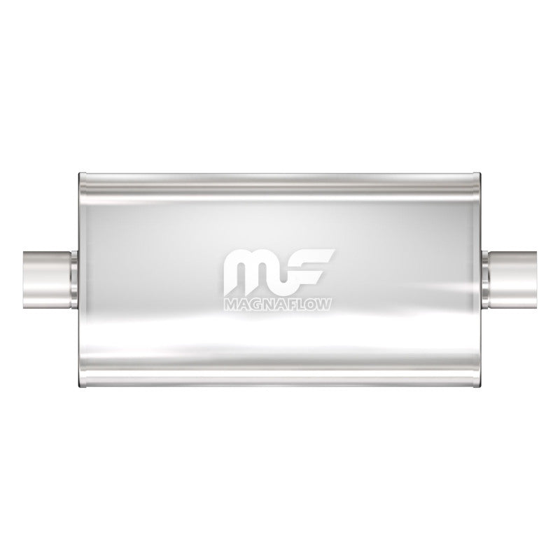 MagnaFlow Part 12579 Stainless Steel 5x11 Inch Oval Straight-Through Performance Muffler