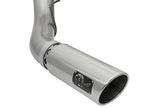 aFe Large Bore HD 5-Inch Stainless Steel DPF-Back Exhaust System with Polished Tip for 2017 Ford Diesel Trucks V8 6.7L (Part #49-43090-P)