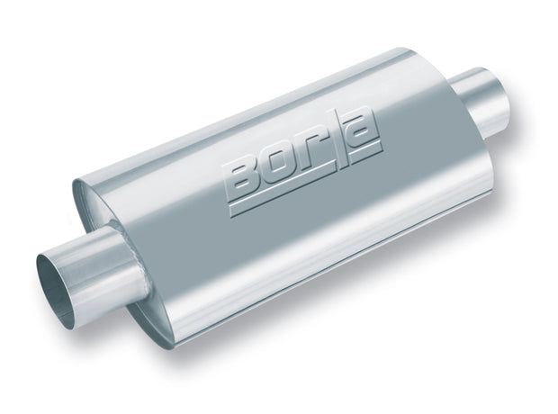 Borla XR-1 Racing Sportsman 2.5-inch Inlet/Outlet Oval Muffler - High-Performance Automotive Exhaust