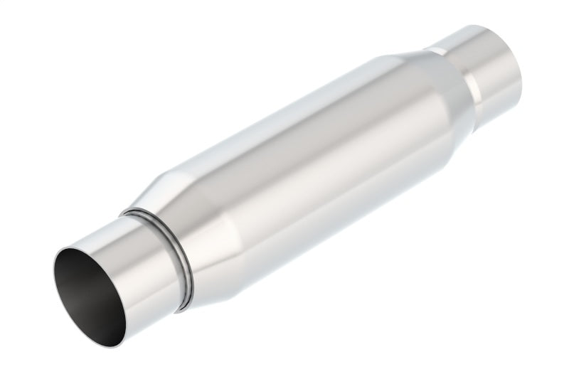 Borla CrateMuffler Resonator 2.5-inch Center/Center, 3.5-inch Round x 10-inch Length - Universal Stainless Steel Resonator