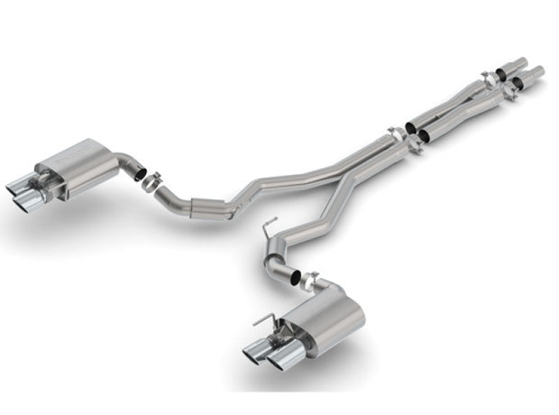 Borla S-Type Cat-Back Exhaust System for 2018-2023 Ford Mustang GT with Active Valve - 3 Inch Diameter
