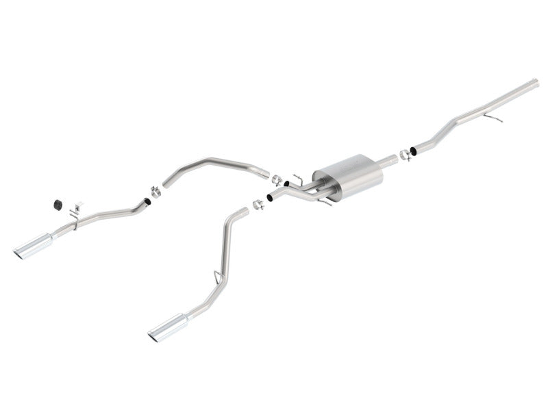 Borla S-Type Cat-Back Exhaust System for 2014-2018 Chevrolet Silverado 1500 & GMC Sierra 1500, 2019 Silverado 1500 LD – 5.3L V8 Crew Cab