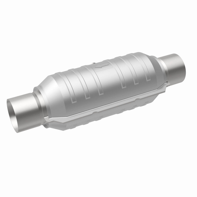 MagnaFlow OEM Grade Universal Catalytic Converter Part Number 51355 - 2.25 Inch Inlet/Outlet, 11 Inch Body