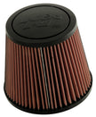 K&N Engineering Universal Rubber Round Air Filter - 4.875-inch Flange ID, 9-inch Base OD, 6.625-inch Top OD, 7.938-inch Height, Part Number RU-5172