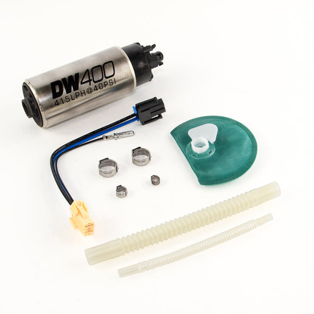 DeatschWerks 415LPH DW400 Fuel Pump with 9-1047 Install Kit for 2015-2017 Ford Mustang V6/GT and Ford F-150 (2009-2018)