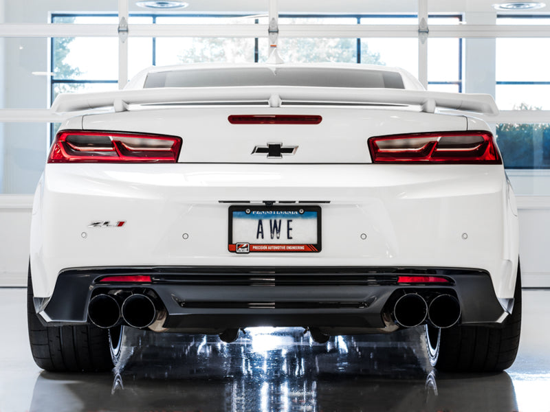 AWE Tuning 16-24 Chevy Camaro SS Touring Edition Cat-Back Exhaust with Diamond Black Tips
