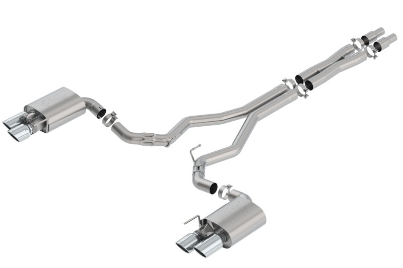 Borla ATAK Cat-Back Exhaust System for 2018-2023 Ford Mustang GT with Active Valve - 3 Inch Diameter