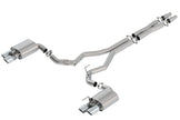 Borla ATAK Cat-Back Exhaust System for 2018-2023 Ford Mustang GT with Active Valve - 3 Inch Diameter