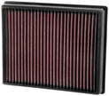K&N Engineering 33-5000 High-Flow Reusable Air Filter for 2013-2015 Ford Fusion 2.0L L4