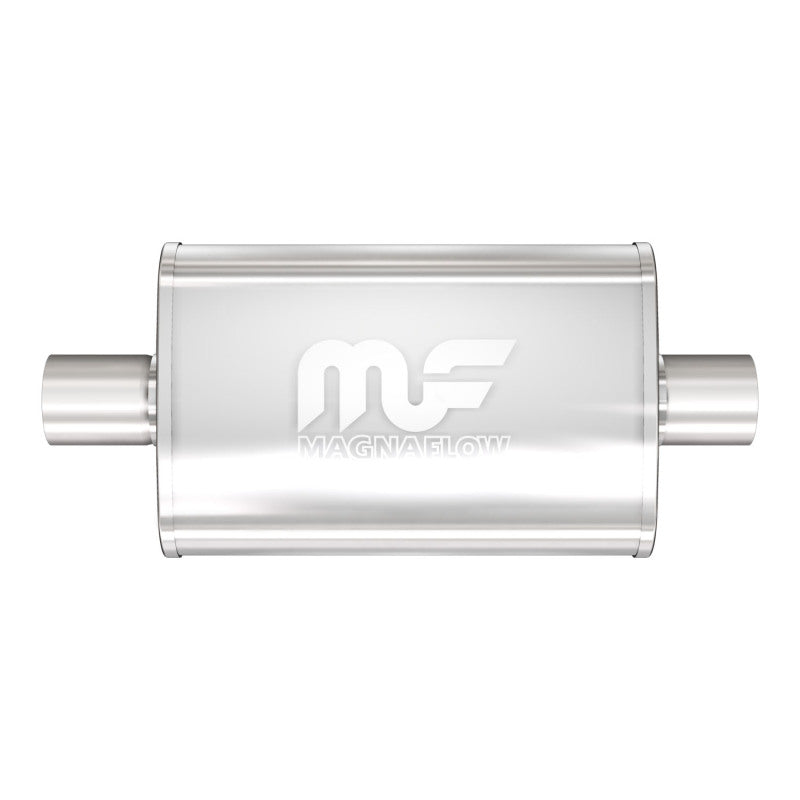MagnaFlow 11215 Stainless Steel 4x9 Inch Oval Straight-Through Performance Muffler