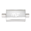 MagnaFlow 11215 Stainless Steel 4x9 Inch Oval Straight-Through Performance Muffler