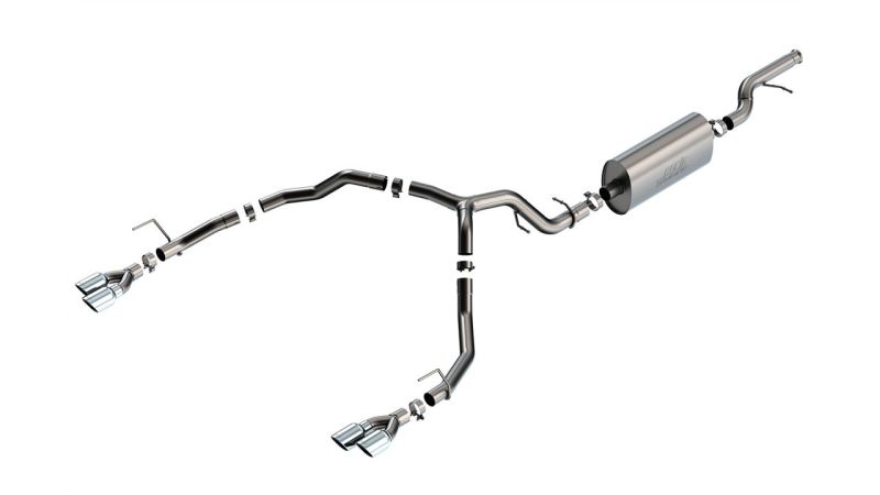 Borla 21-22 Chevrolet Tahoe 5.3L V8 Touring Cat-Back Exhaust with Chrome Tips