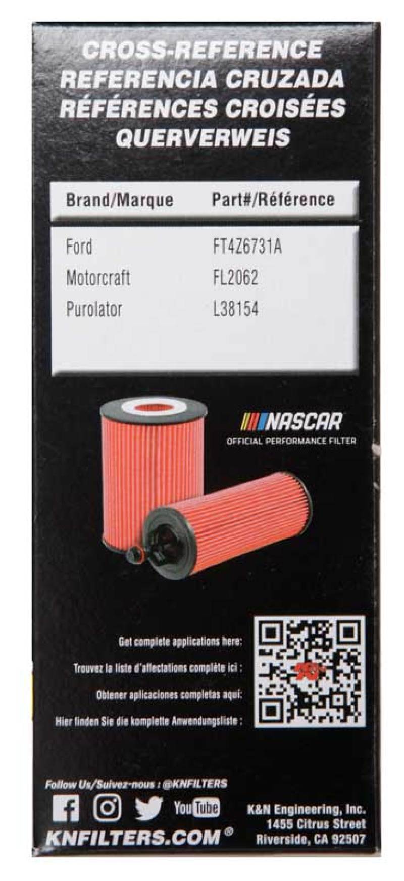 K&N Engineering HP-7037 Cartridge Oil Filter for Ford and Lincoln Vehicles