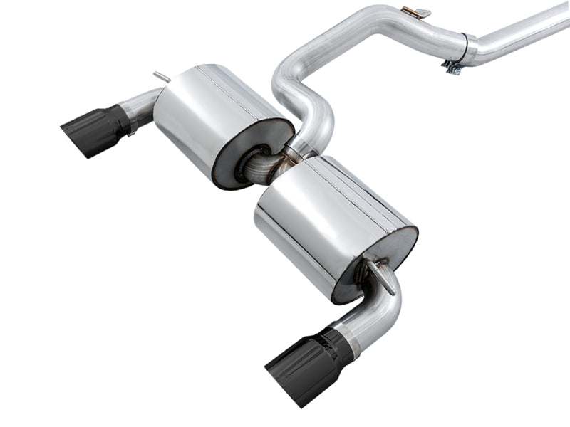 AWE Tuning Ford Focus RS Touring Edition Cat-Back Exhaust – Resonated with Diamond Black Tips