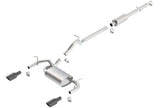 Borla Black Chrome Touring Cat-Back Exhaust System for 2012-2018 Jeep Wrangler JKU 3.6L V6