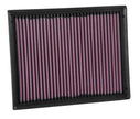 K&N Engineering 33-3086 High-Flow Reusable Air Filter for Ford Ranger 2.2L/3.2L Diesel (2019-2022)