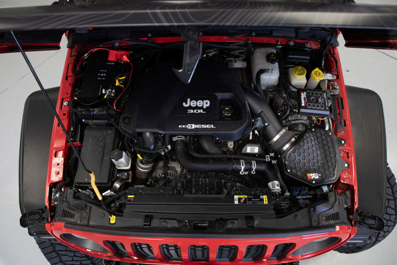 K&N Engineering 63-1587 AirCharger Performance Intake for Jeep Wrangler and Gladiator with 3.0L V6 Diesel