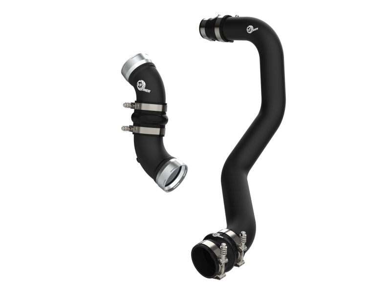 aFe BladeRunner Aluminum Hot & Cold Charge Pipe Kit for GM Duramax 6.6L Diesel Trucks (06-10) - Black