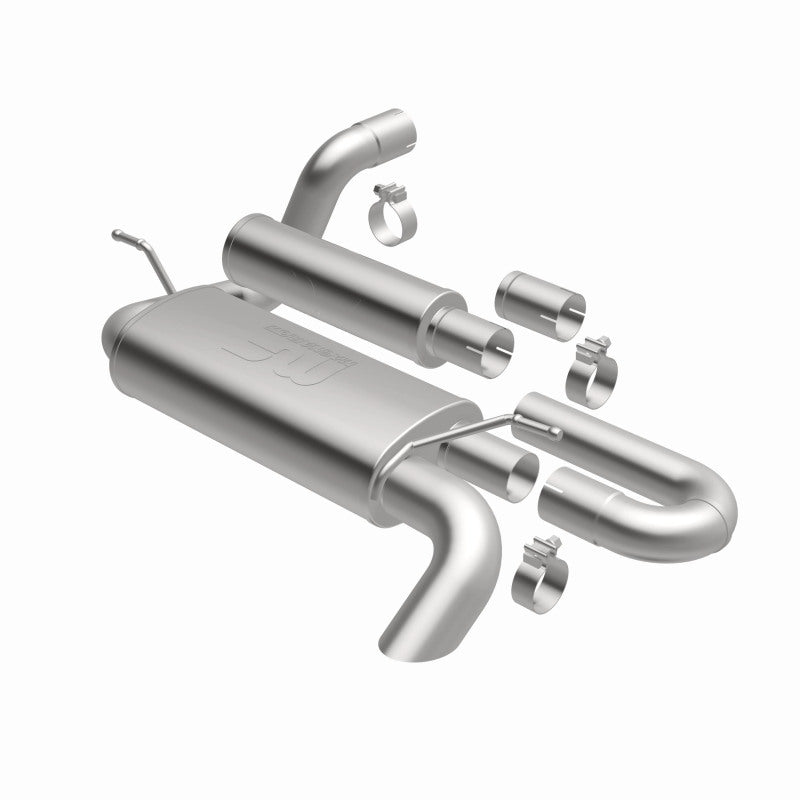 MagnaFlow Overland Series Axle-Back Exhaust System for Jeep Wrangler JL 2018-2024 with 2.0L/3.6L Engines