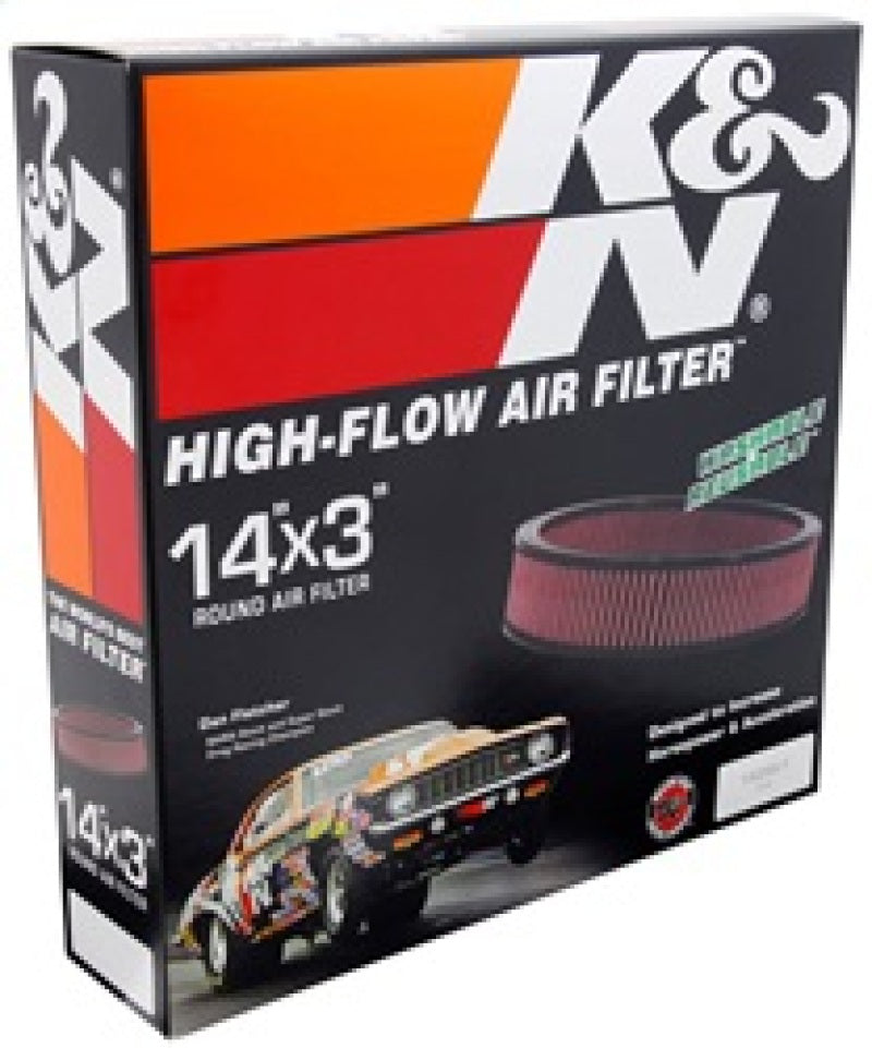 K&N Engineering E-1650 High-Flow Replacement Air Filter for GM V8 Cars and Trucks (1966-1984)