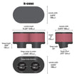 K&N Engineering R-0990 Universal Rubber Air Filter for Automotive and Equipment Applications