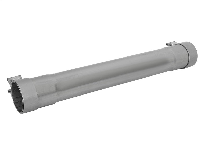 aFe MACH Force-Xp 409 Stainless Steel Muffler Delete Pipe – 2.5 Inch Inlet/Outlet, 14 Inch Body, 20 Inch Overall Length