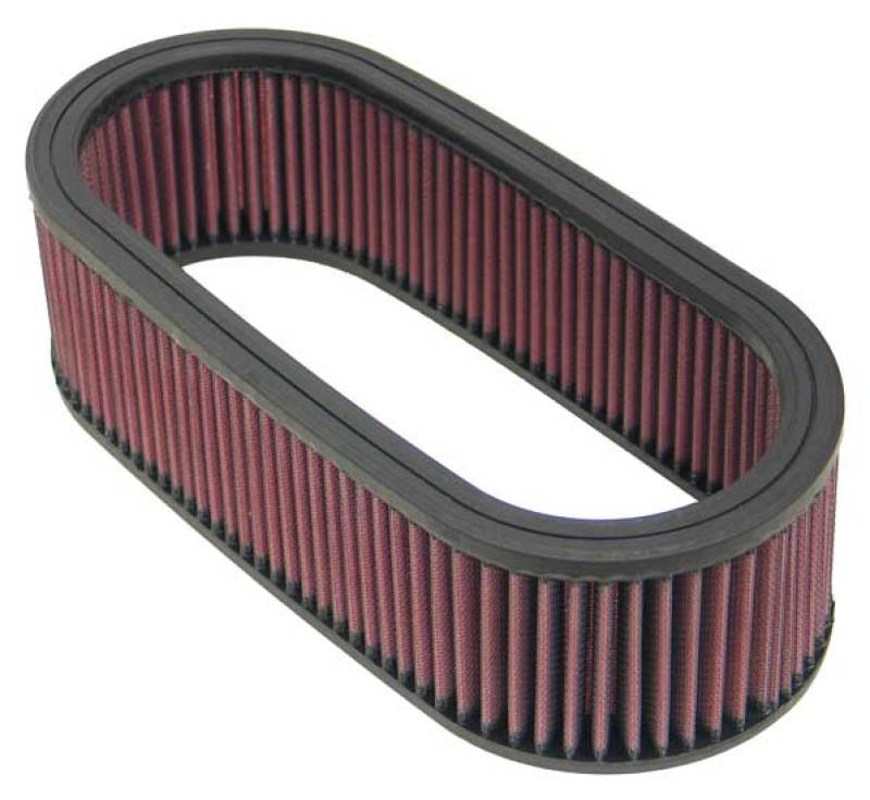 K&N Engineering E-3671 Universal Oval High-Flow Air Filter - 12in Length, 5-1/4in Width, 3-1/4in Height