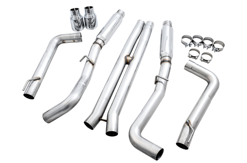 AWE Tuning Track Edition Exhaust for 2015+ Dodge Charger 6.4L/6.2L with Chrome Silver Tips