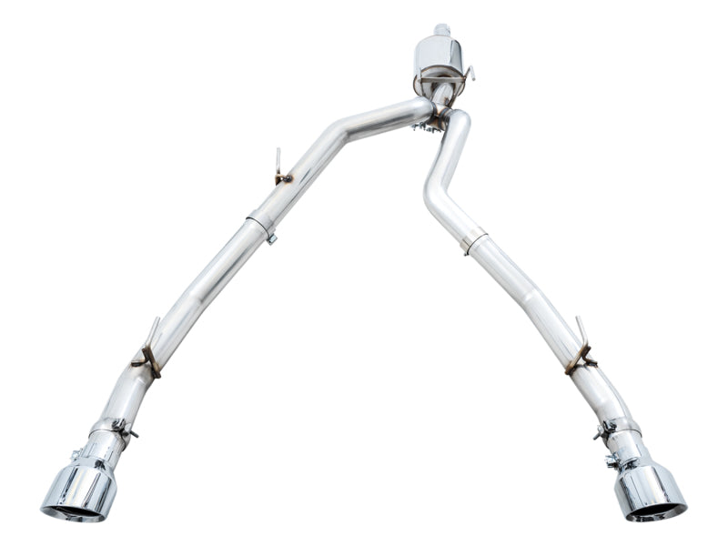 AWE Tuning 09-18 Ram 1500 5.7L Dual Rear Exit Cat-Back Exhaust with Chrome Silver Tips - Part 3015-32002