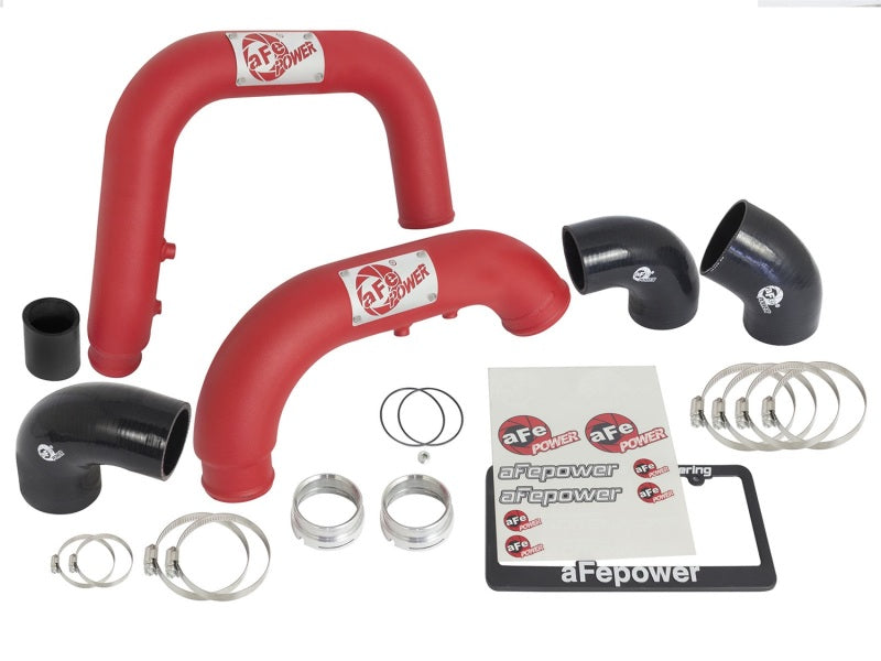 aFe BladeRunner Red Intercooler Tubes Combo for 2016-2018 GM Colorado and Canyon with 2.8L Diesel Engine (Part #46-20264-R)