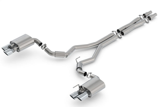 Borla S-Type Cat-Back Exhaust System for 2018-2023 Ford Mustang GT with Active Valve - 3 Inch Diameter