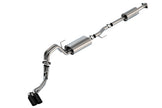 Borla F-150 2021-2025 5.0L Cat-Back Touring Exhaust System with Black Chrome Tips - Part #140873BC