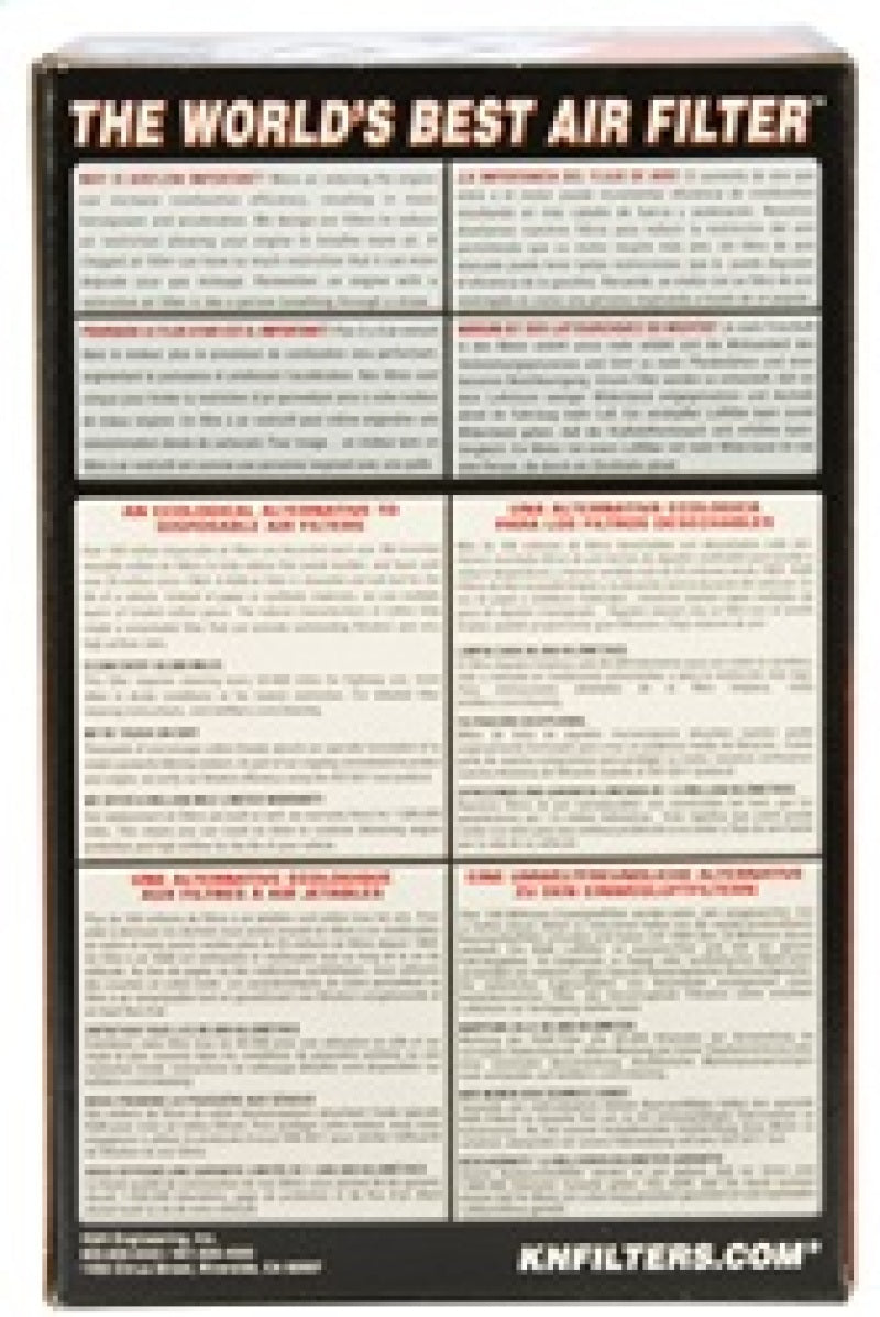 K&N Engineering Universal Rubber Air Filter - 3.5 Inch Flange, 4.625 Inch Base, 3.5 Inch Top, 5.5 Inch Height
