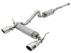 aFe Rebel Series 2.5-inch 409 Stainless Steel Cat-Back Exhaust with Polished Tips for Jeep Wrangler (2007-2018) V6 3.6L/3.8L
