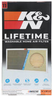 K&N HVAC Filter 14 x 25 x 1 - Reusable Washable Synthetic Pleated Air Filter for Home HVAC Systems
