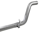 aFe MACH Force-Xp 2-1/2in Stainless Steel Mid-Pipe with Resonator Delete for Jeep Wrangler JL 18-26 3.6L
