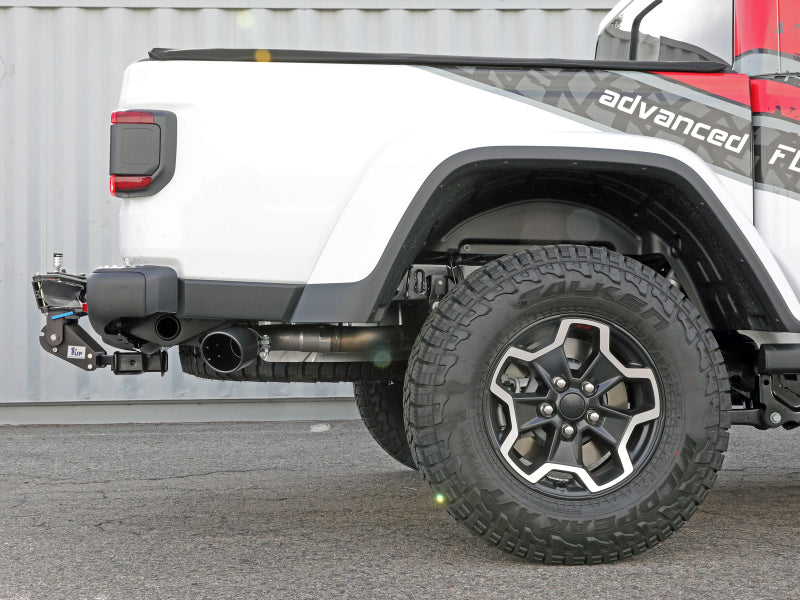 aFe Vulcan Series 3-inch Stainless Steel DPF-Back Exhaust System with Black Tip for Jeep Gladiator (2021-2022) V6-3.0L